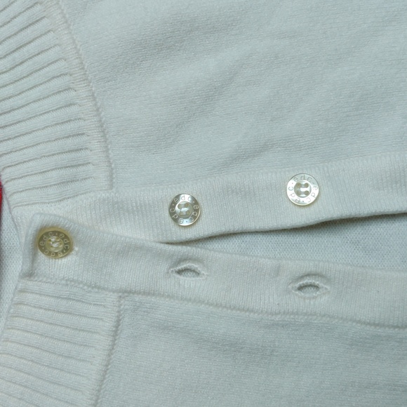 Esprit cropped cardigan in cream with embroidery, Small - Picture 5 of 6